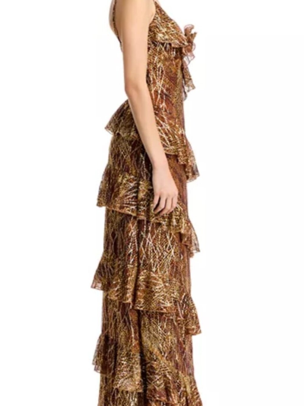 NWT Ramy Brook Aneta Ruffle Gown 8 - Picture 3 of 5